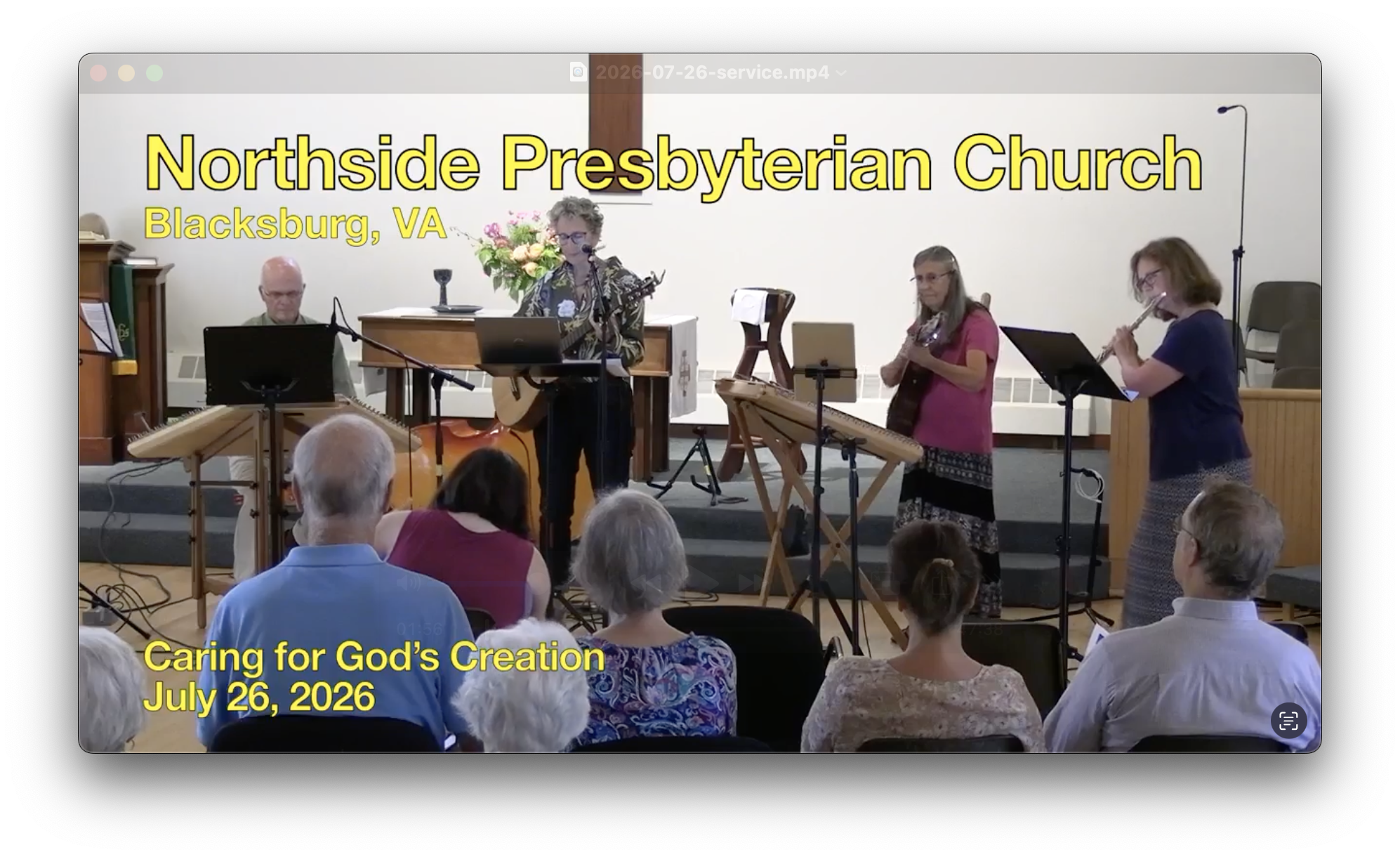 screen shot of video